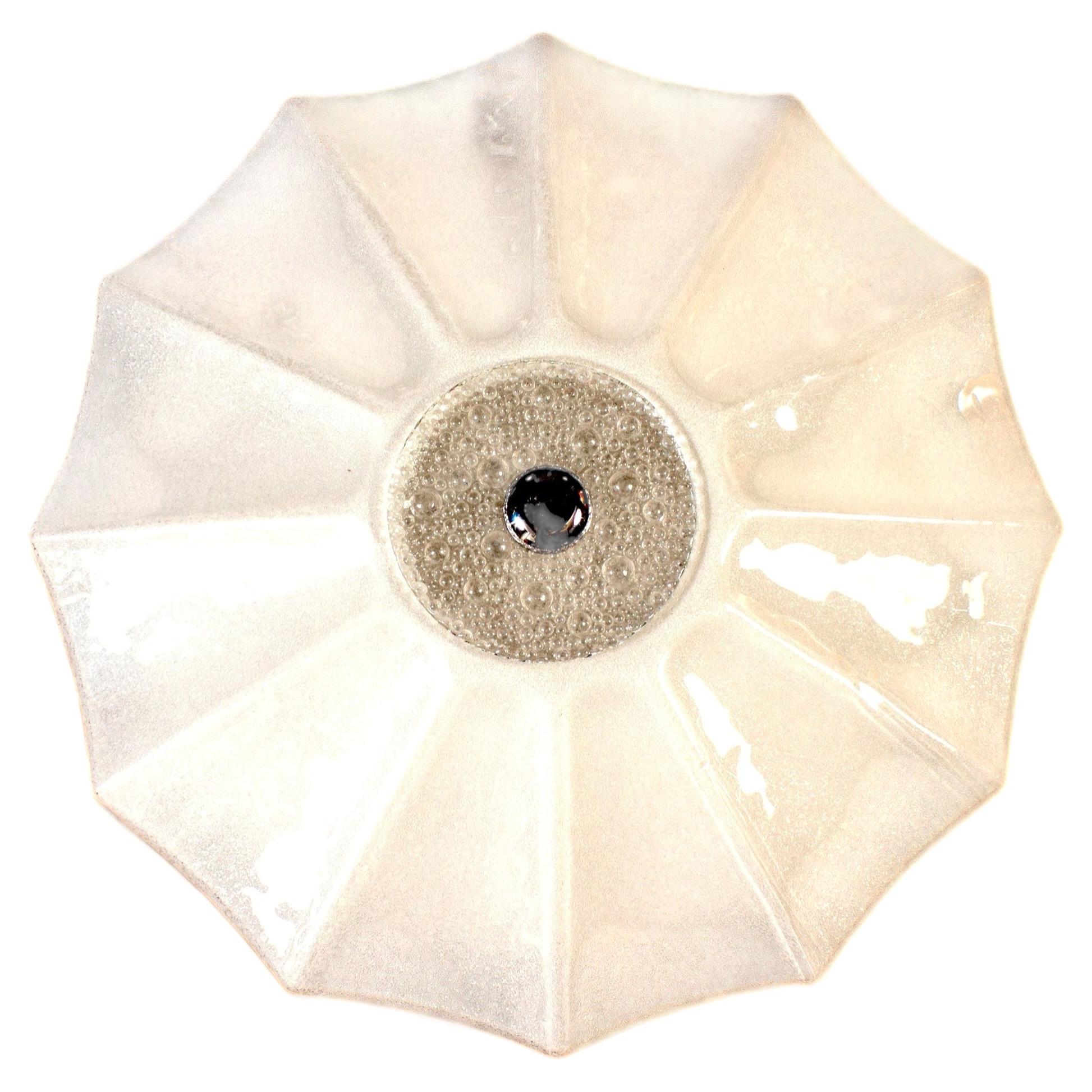 Zeitgenössische große Murano-Glas-Deckenleuchte oder Flush Mount