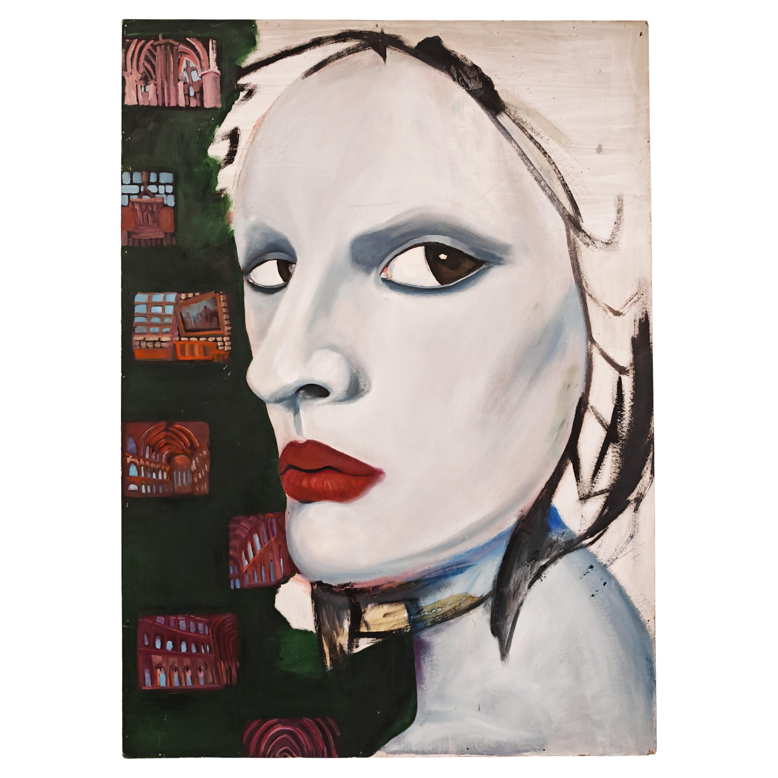 Contemporary Large Painting by Maja Skenderovic, Bosnia 2010s en venta