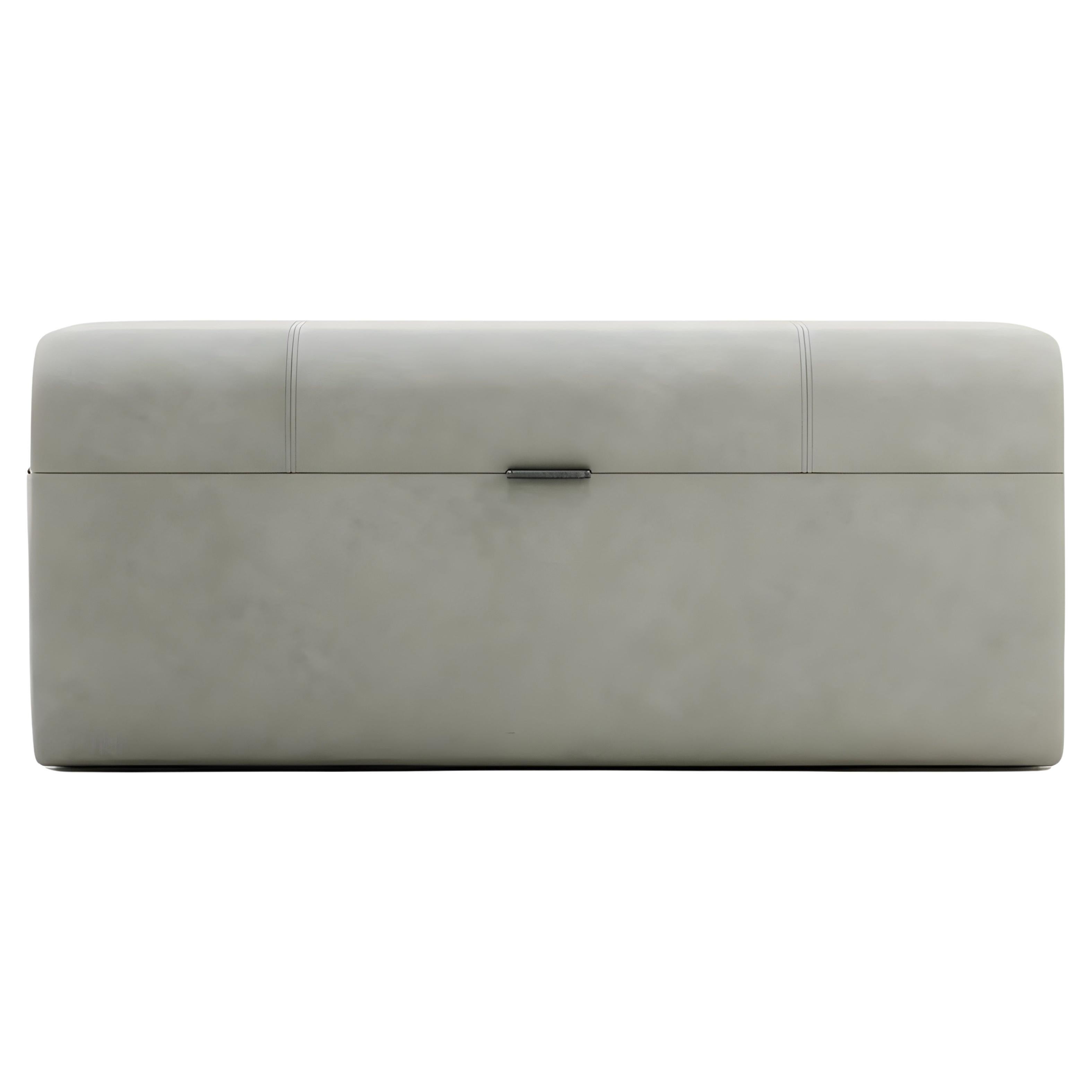 Pouf contemporain de grande taille avec système de portes ouvertes