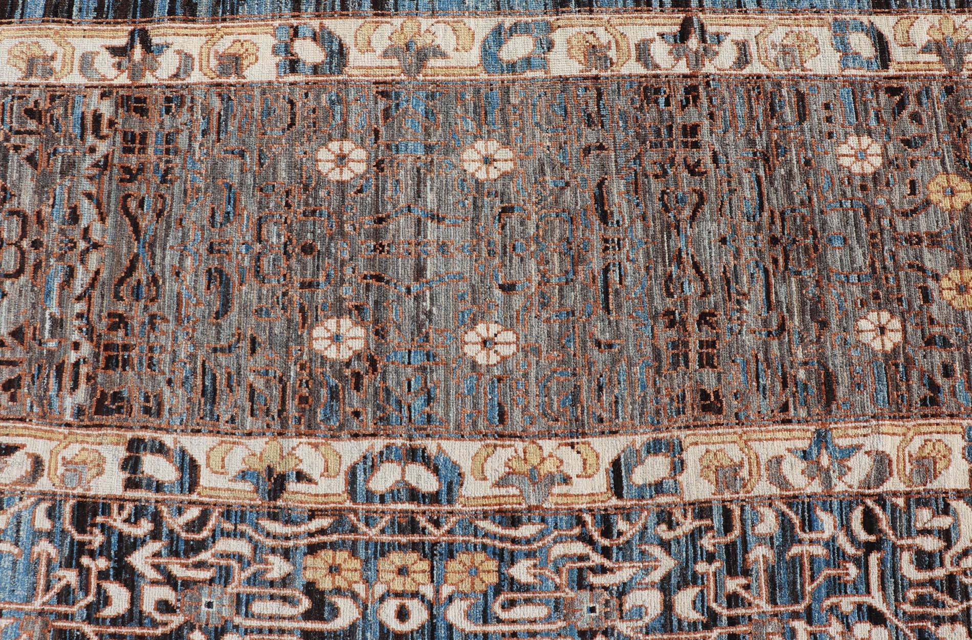 Contemporary Large Rug with Intricate All-Over Sub-Geometric Seljuk Design For Sale 1