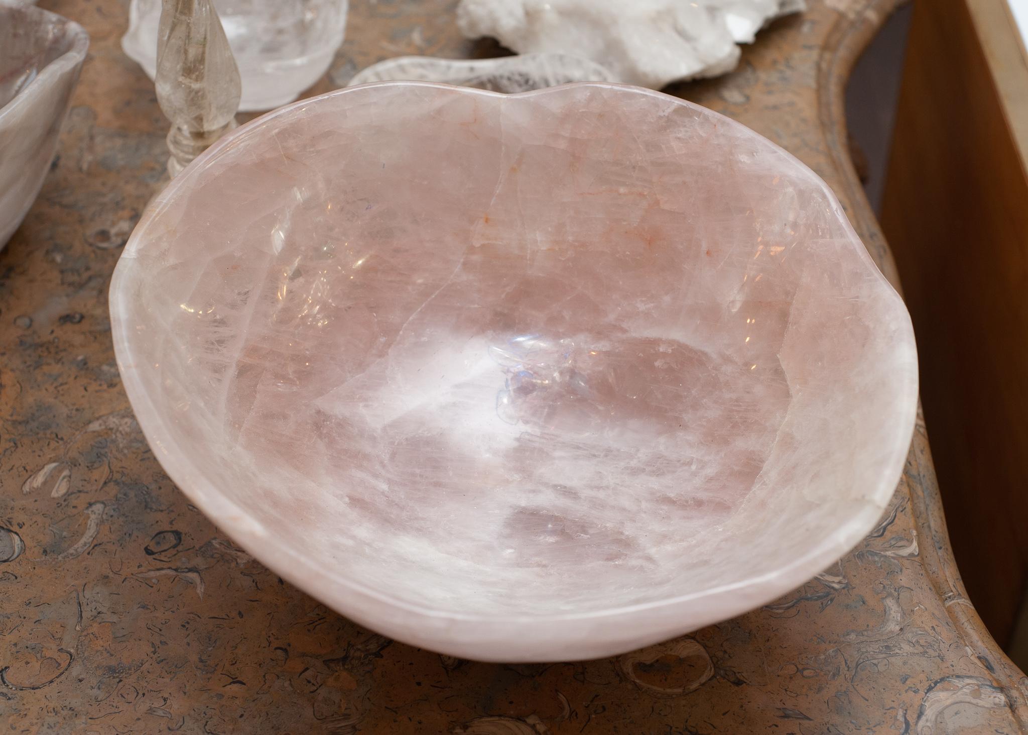 rose quartz sink bowl