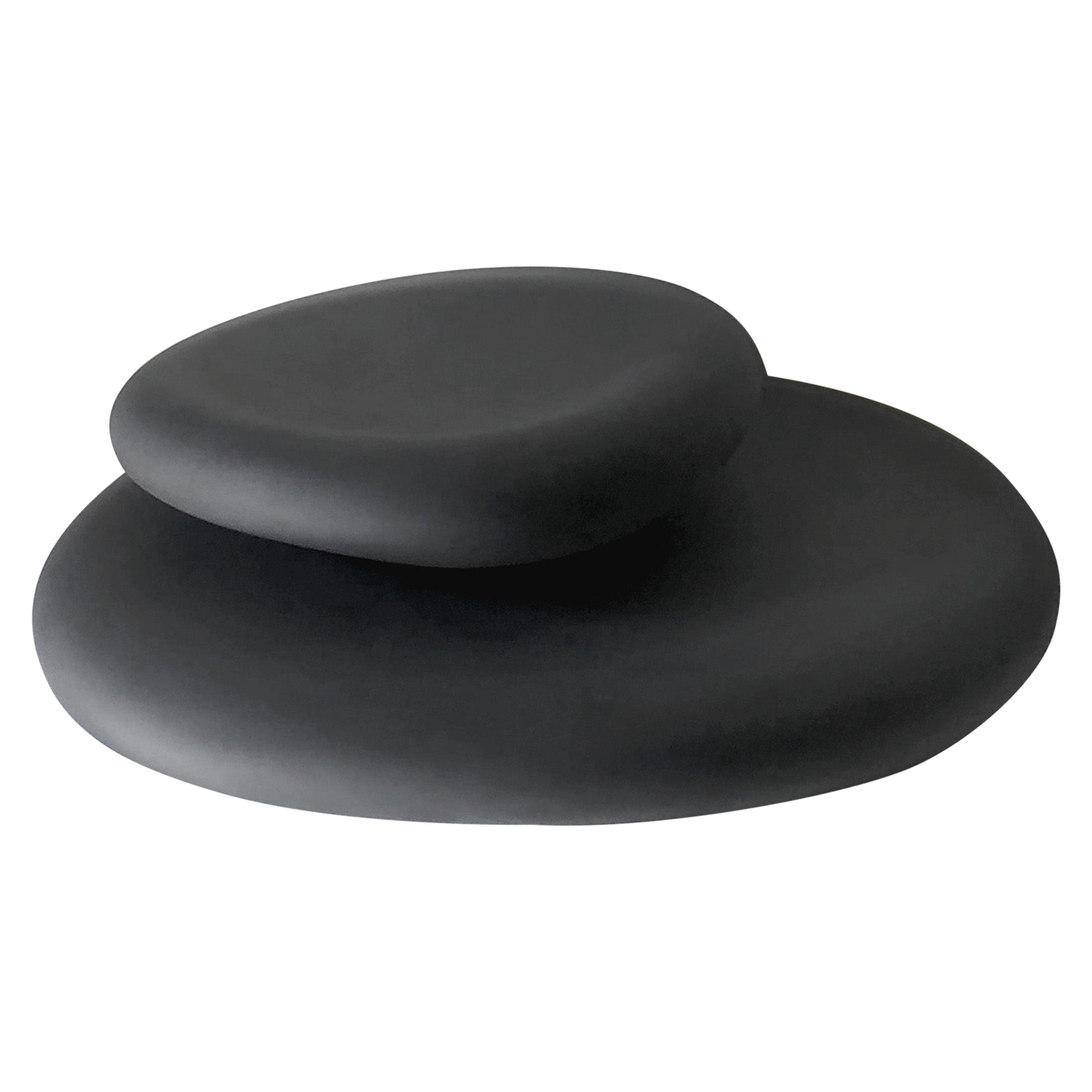 Contemporary Large Sea Glass Bowl in Sand Cast Glass
