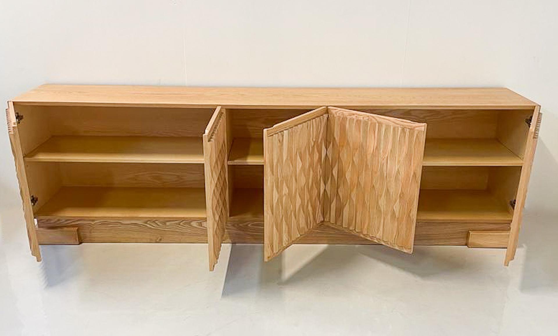 Modern Contemporary Large Sideboard in the style of De Coene, Ash For Sale