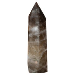 Contemporary Large Smoky Quartz Obelisk / Crystal Point