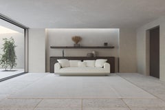 Contemporary Large Sofa 'Aqueduct' by Poiat, Fox 02, High Plinth