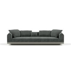 Contemporary Large Sofa 'Aqueduct' by Poiat, Yang 95, High Plinth