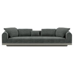 Contemporary Large Sofa 'Aqueduct' by Poiat, Yang 95, High Plinth