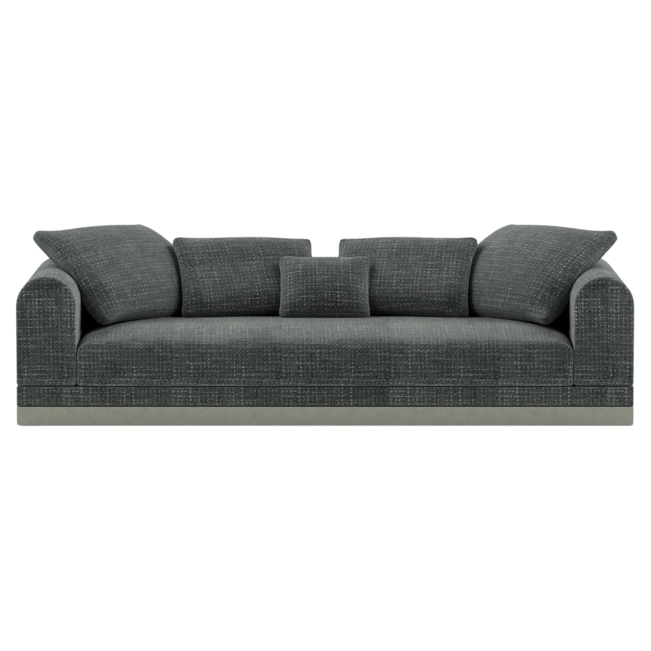 Contemporary Large Sofa 'Aqueduct' by Poiat, Yang 95, Low Plinth