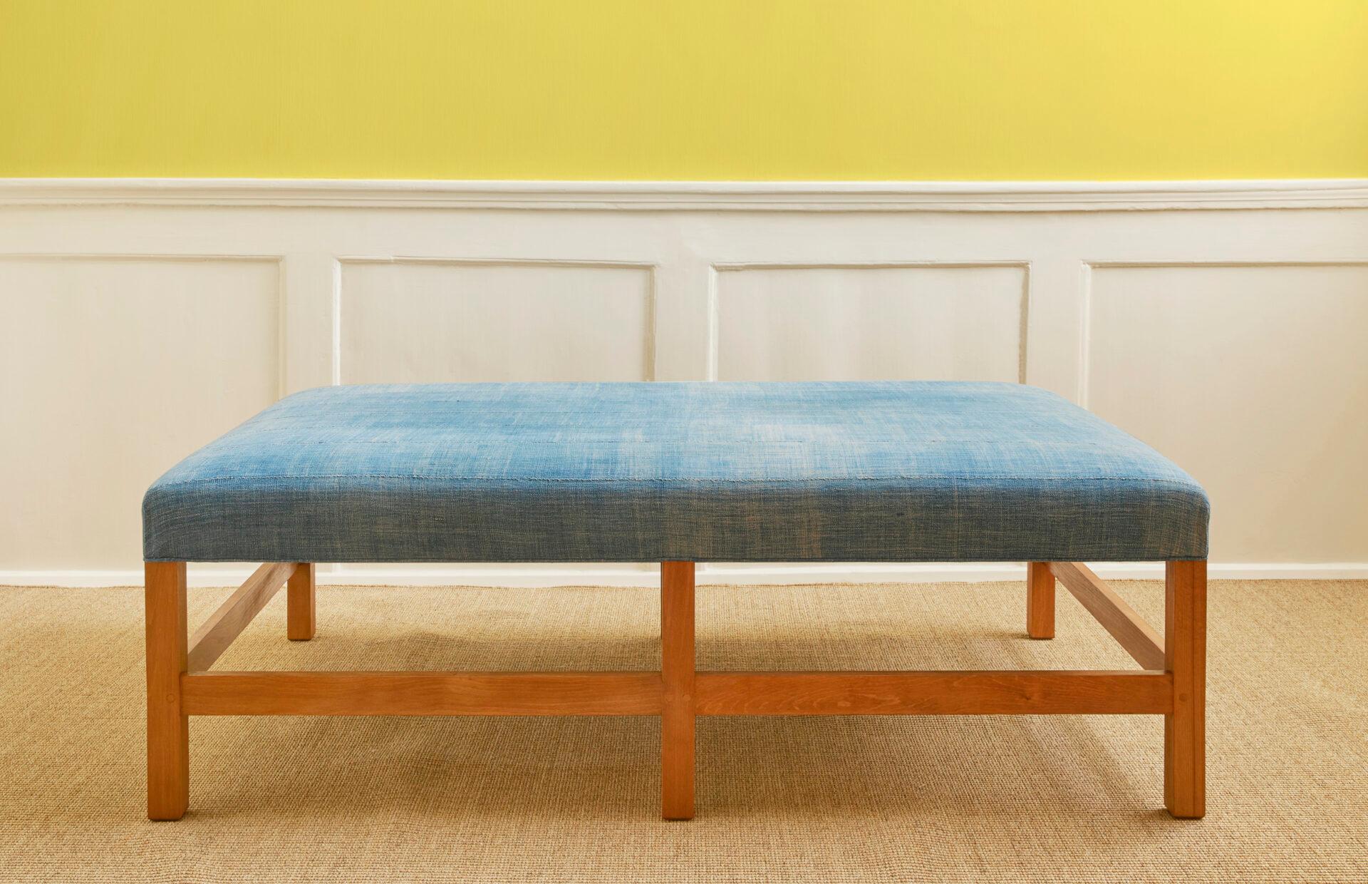Belgium, Contemporary

Large stool / coffee table in vintage african textile upholstery by The Apartment.

H 43 x W 130 x D 80 cm