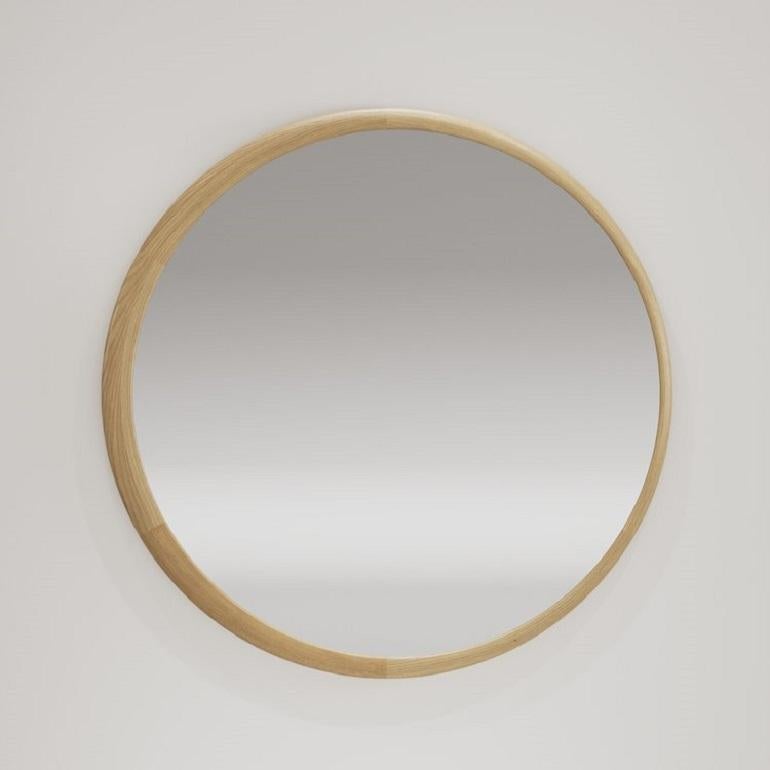 This mirrors draw inspiration from the captivating shapes of both the full and crescent moon, resulting in a stunning wall décor ensemble.
Crafted using traditional joinery techniques, this mirror embodies meticulous craftsmanship and attention to