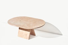 Contemporary Lásta Coffee Table Or Side Table Table Low in Pink Marble