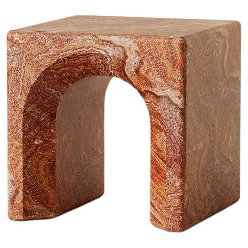 Contemporary Lätt 01 Red Onyx Coffee Table For Sale