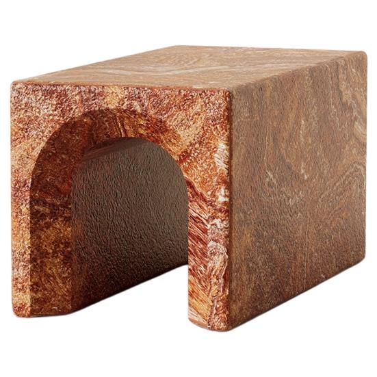 Contemporary Lätt 03 Red Onyx Coffee Table For Sale