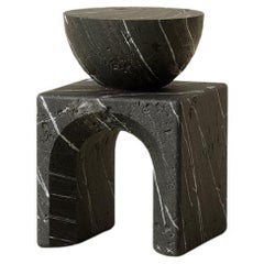 Table d'appoint basse contemporaine Lätt Monterrey noir