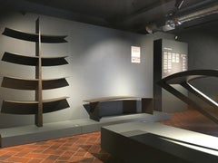 Contemporary Latvian Solid Redwood Sculptural "Double Table" by Janis Straupe