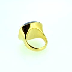 Contemporary Lavender Jade Gold Ring