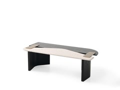 Contemporary Layered Wood Coffee Table in Sculptural Form – Handmade