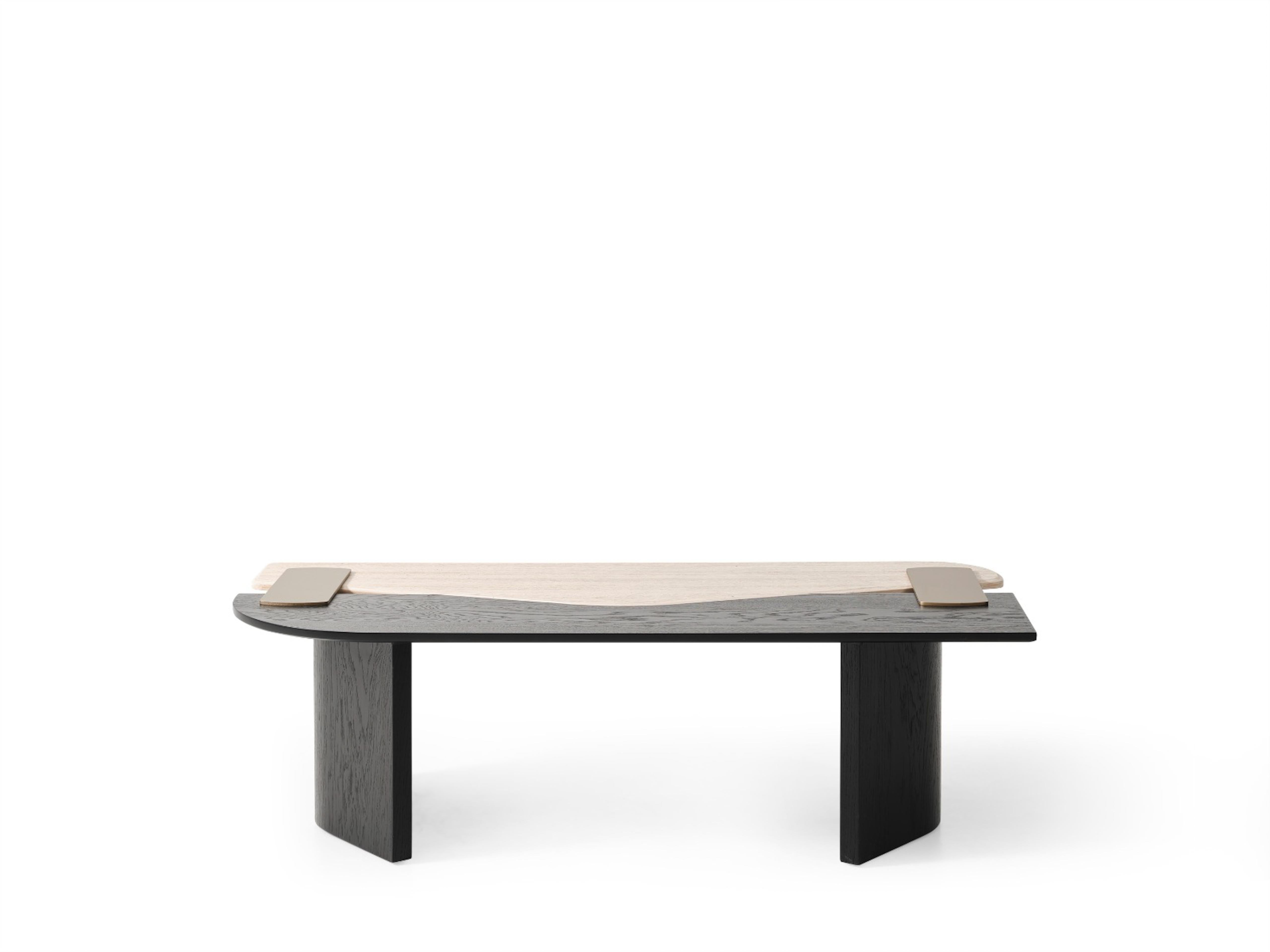 Contemporary Layered Wood Coffee Table in Sculptural Form – Handmade In New Condition For Sale In İnegöl, TR