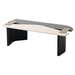 Contemporary Layered Wood Coffee Table in Sculptural Form – Handmade
