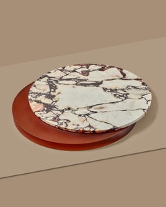 Piatto da portata Lazy Susan contemporaneo di Sabine Marcelis - Arancia rossa