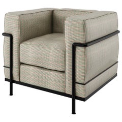 Contemporary LC2 Armchair Celebrating 100 Years Bauhaus and Le Corbusier