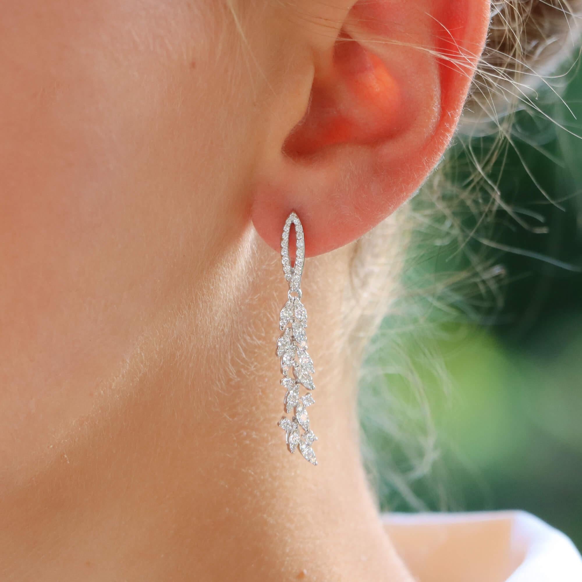 contemporary drop earrings