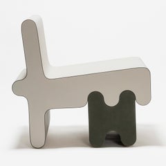Sillón contemporáneo de cuero, Ossicle de Francesco Balzano para Giobagnara