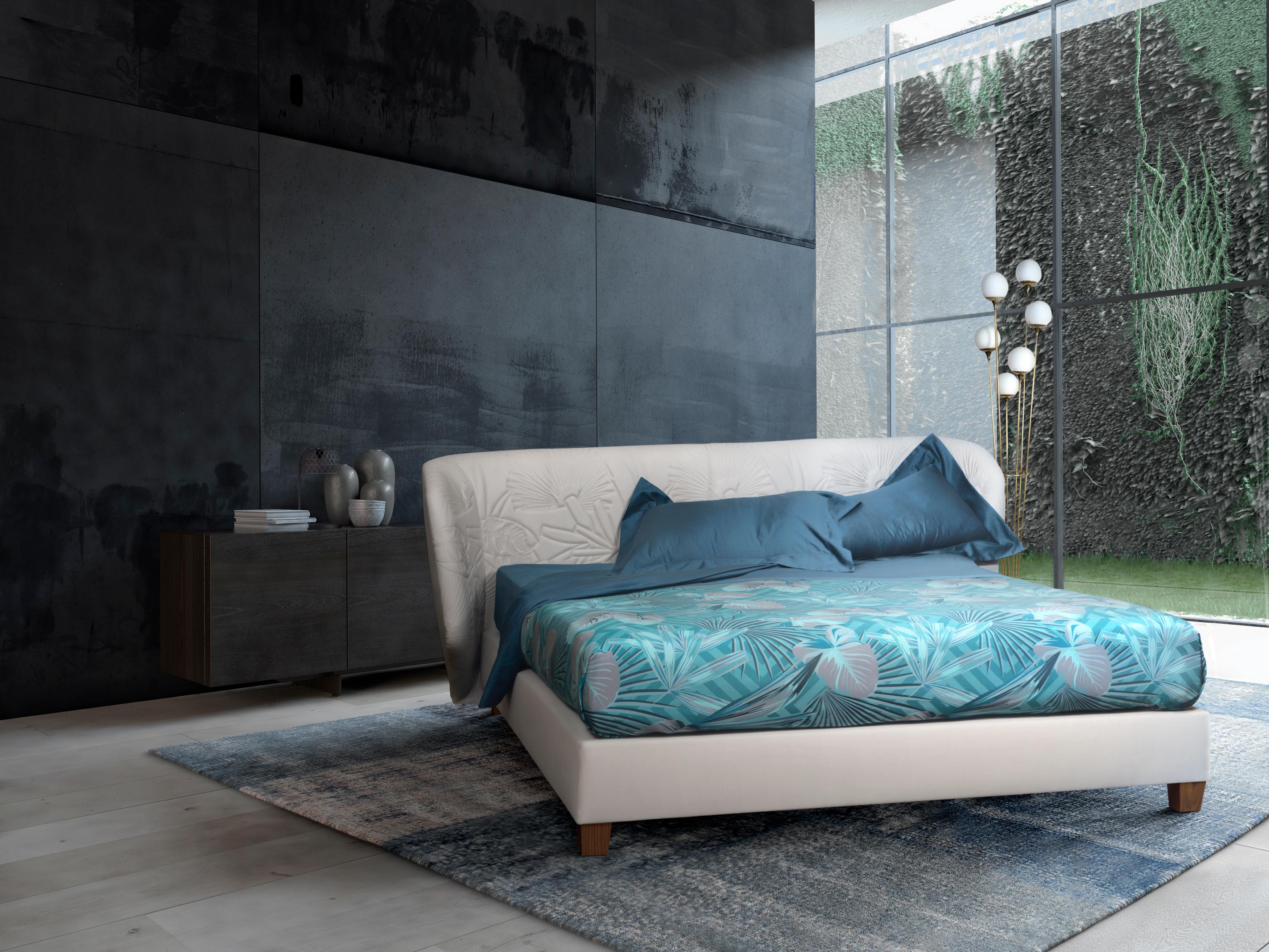 contemporary leather beds