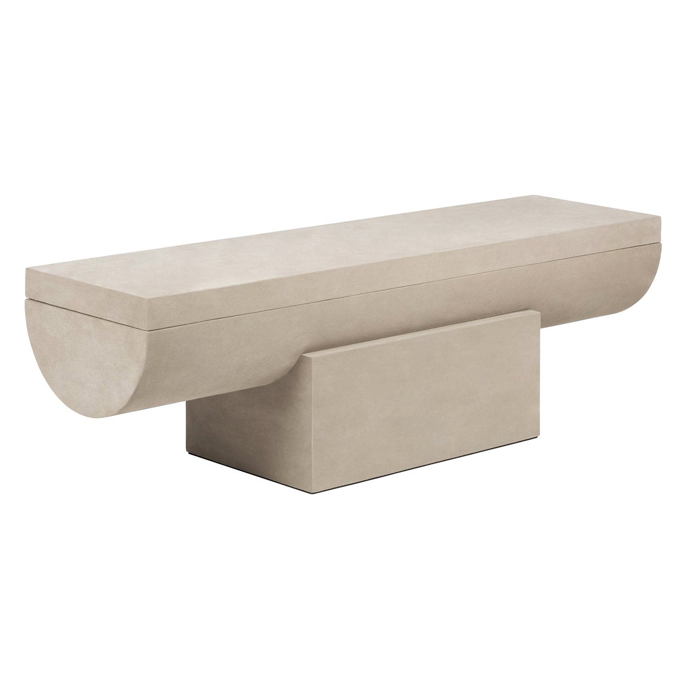 Contemporary Leather Bench, Aurelia by Stephane Parmentier for Giobagnara