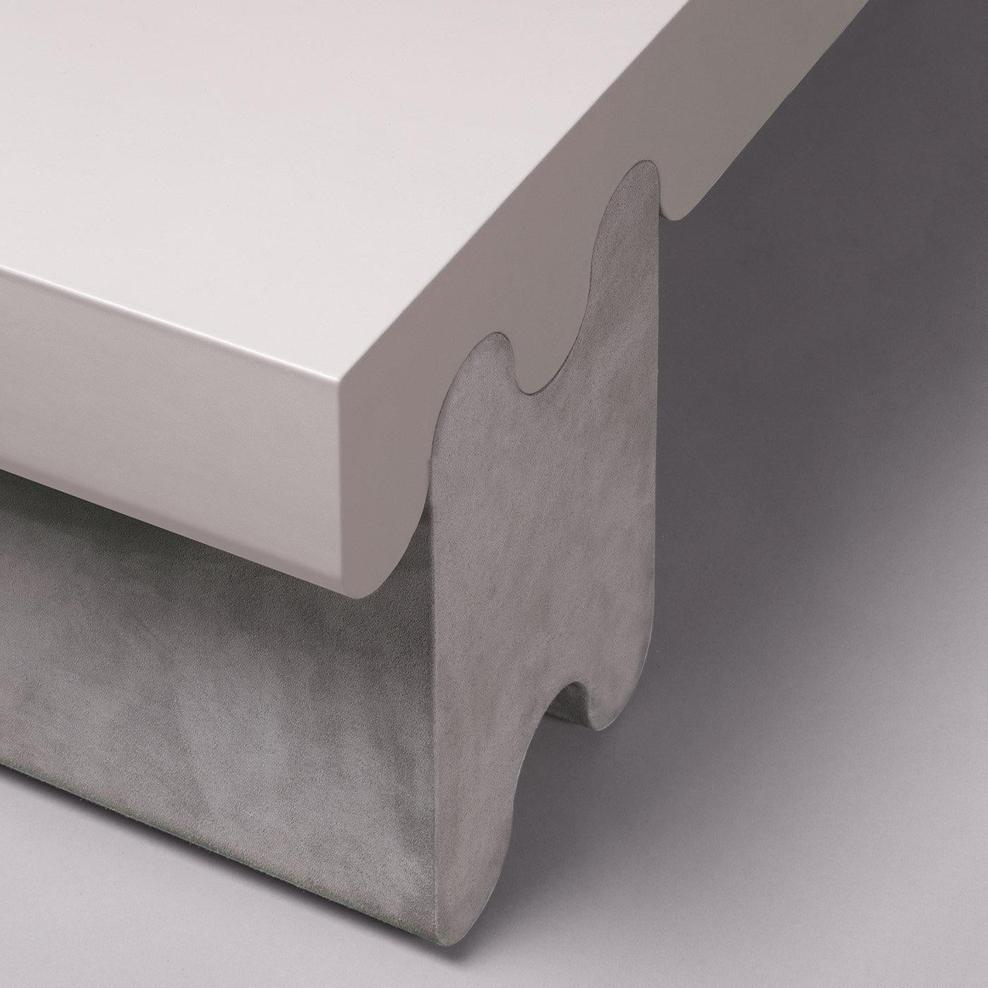 Modern Contemporary Leather Bench, Ossicle N. 2 by Francesco Balzano for Giobagnara For Sale
