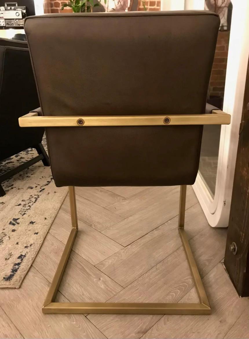 Unknown Contemporary Leather Chair  For Sale