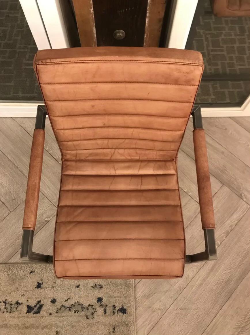 Contemporary Leather Chair For Sale at 1stDibs