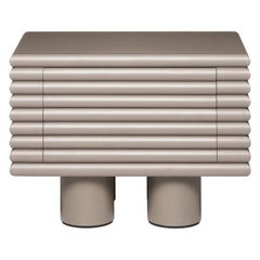 Contemporary Leather Chest of drawers Scala, Stephane Parmentier for Giobagnara