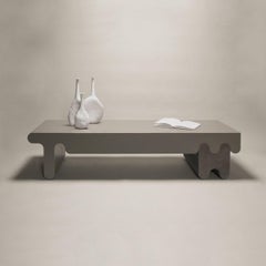 Table basse contemporaine en cuir Ossicle de Francesco Balzano pour Giobagnara
