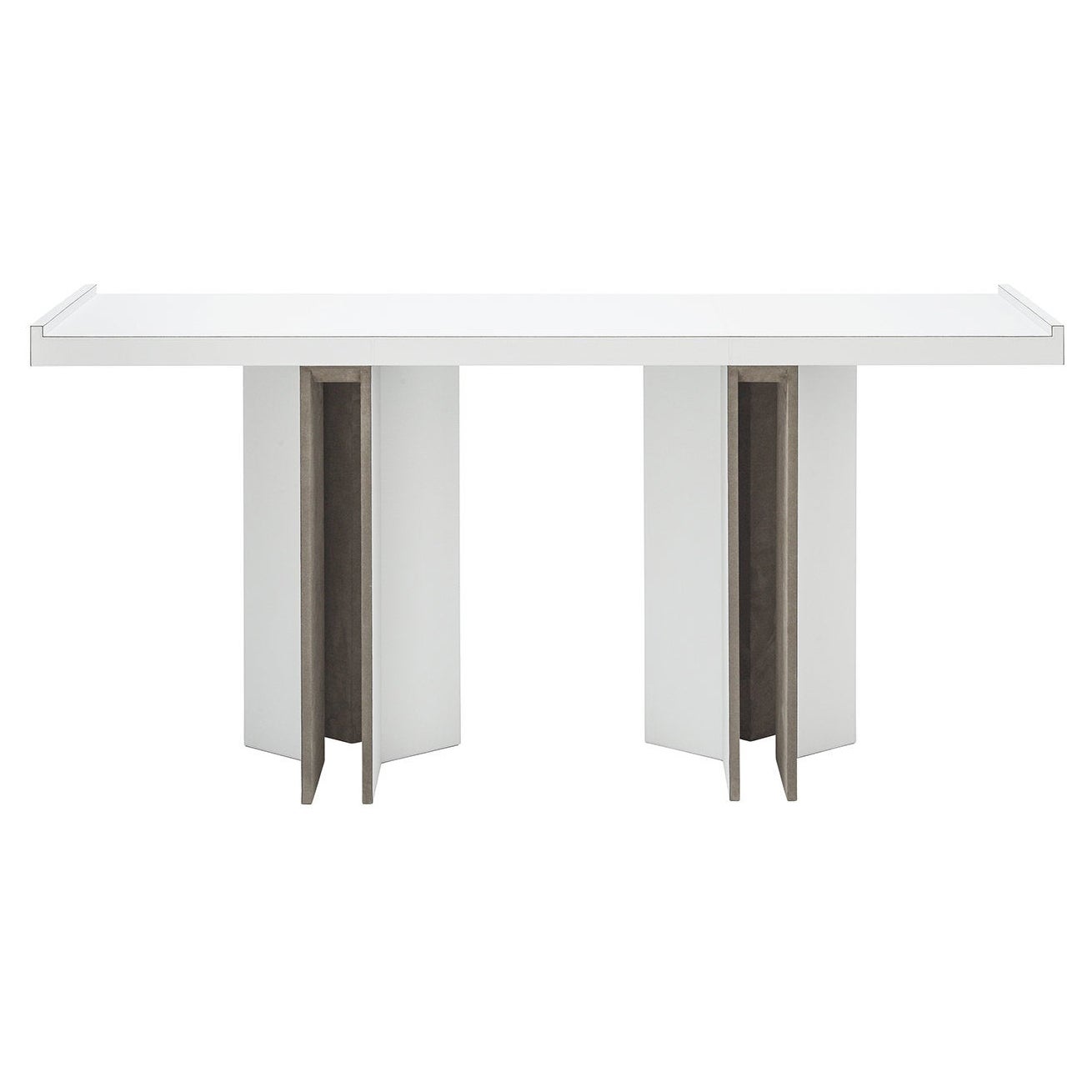 Console contemporaine en cuir, Bivio de Stephane Parmentier pour Giobagnara