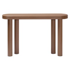 Console contemporaine en cuir Scala par Stephane Parmentier pour Giobagnara