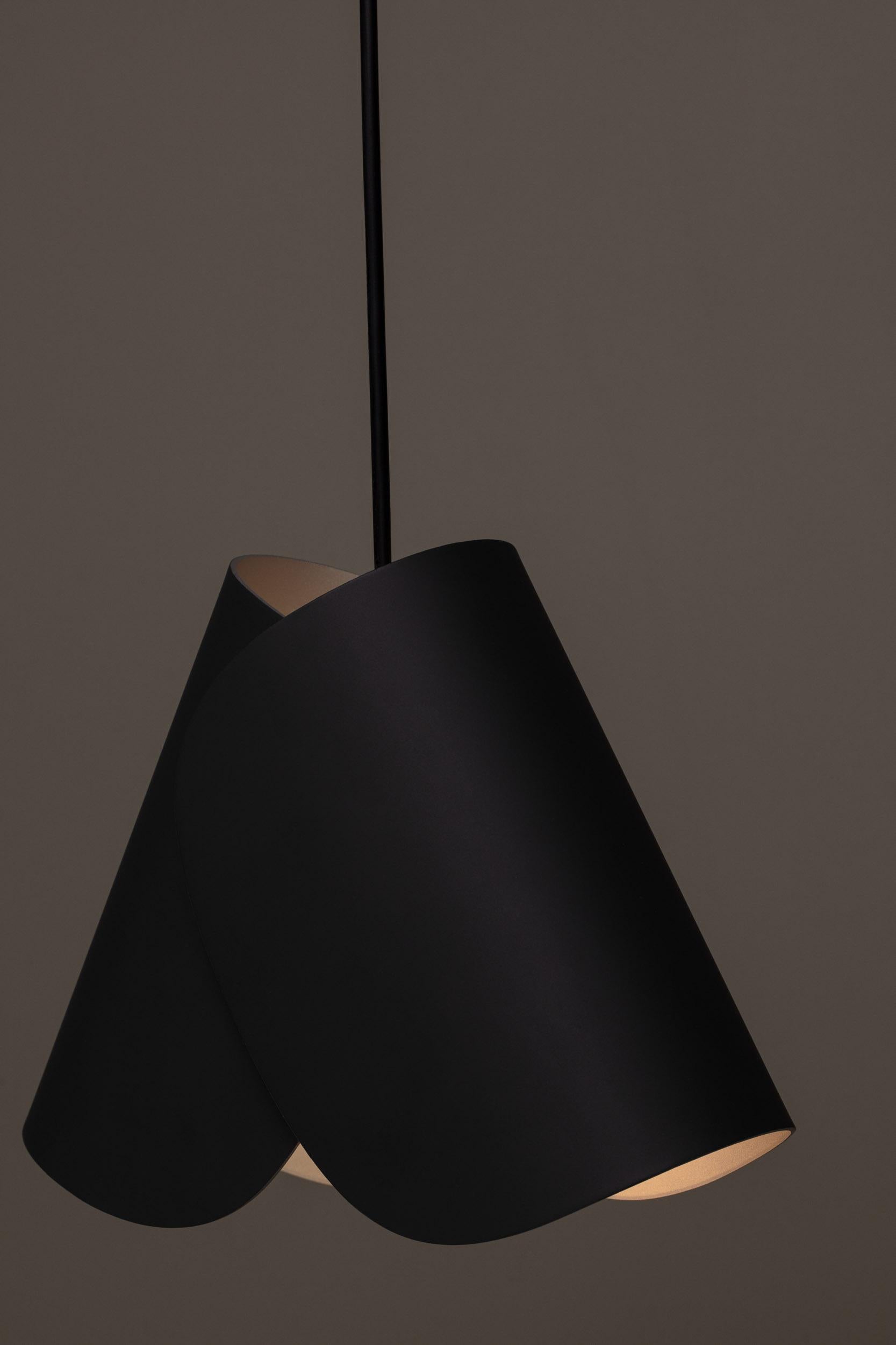 Contemporary Leather Pendant Lamp 'Flip' by Sebastian Herkner x AGO, Brown  For Sale 6