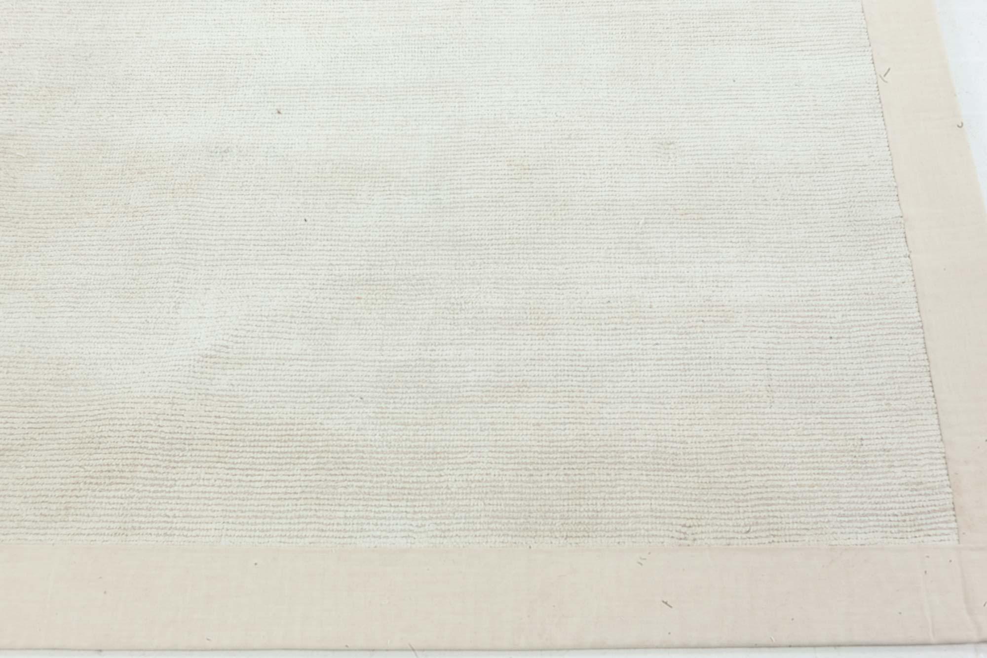 Indian Contemporary Leather Silk Wool Hand Knotted Rug by Doris Leslie Blau For Sale