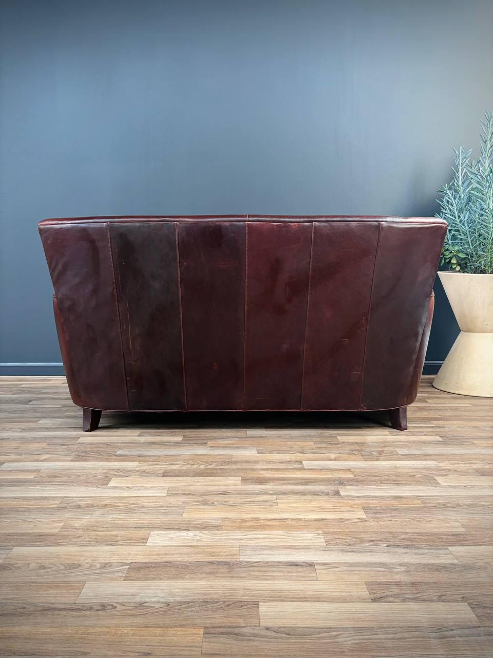 Contemporary Leather Sofa by Crate & Barrel 4