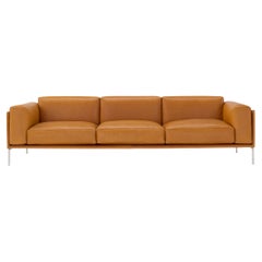 Contemporary Leather Sofa 'Giorgio' by Amura Lab, Daino 02
