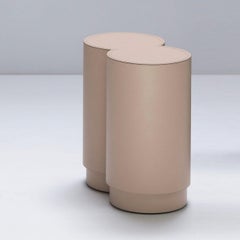 Sgabello contemporaneo in pelle, Binity di Stephane Parmentier per Giobagnara