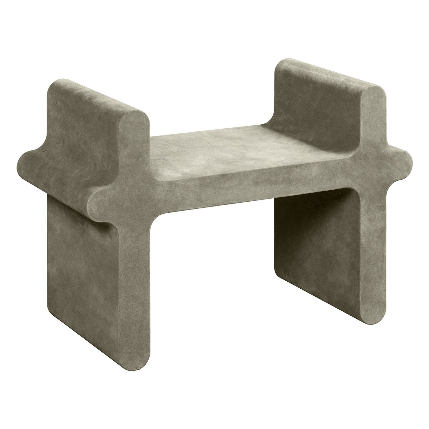Contemporary Leather Stool, Ossicle N.1 by Francesco Balzano for Giobagnara