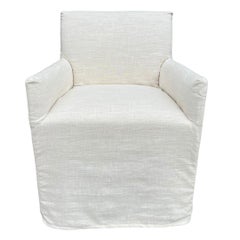 Contemporary Lee Industries Slipcovered Dining Chair