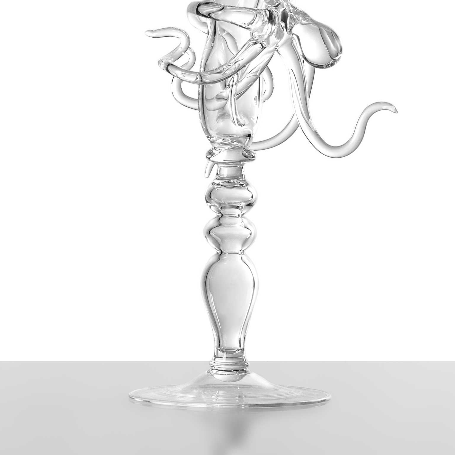 XXIe siècle et contemporain Gobelet à pieuvre contemporain Leggerezza Octopus Sculptural en verre soufflé à la bouche #06 en vente