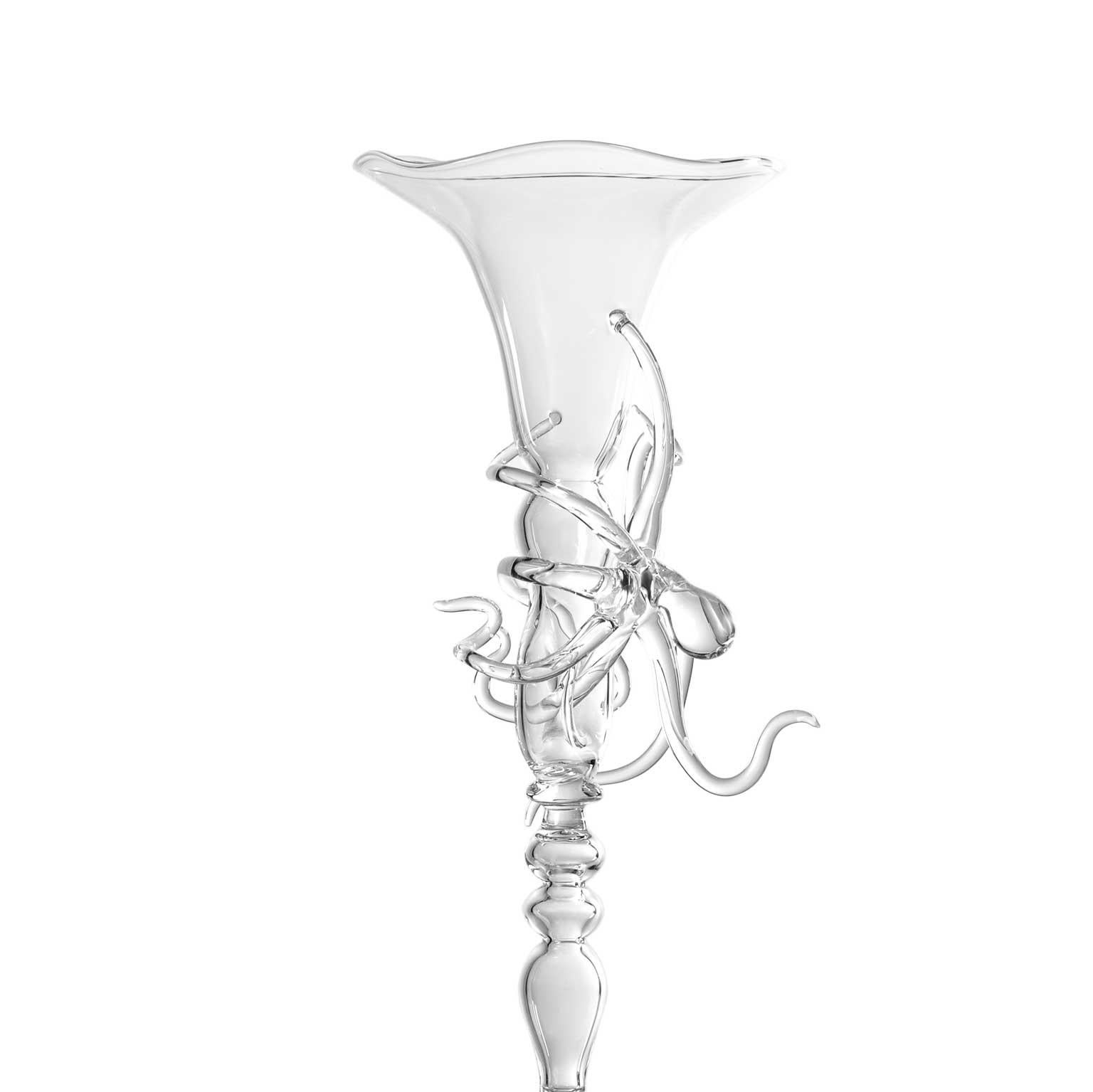 Gobelet à pieuvre contemporain Leggerezza Octopus Sculptural en verre soufflé à la bouche #06 en vente 1