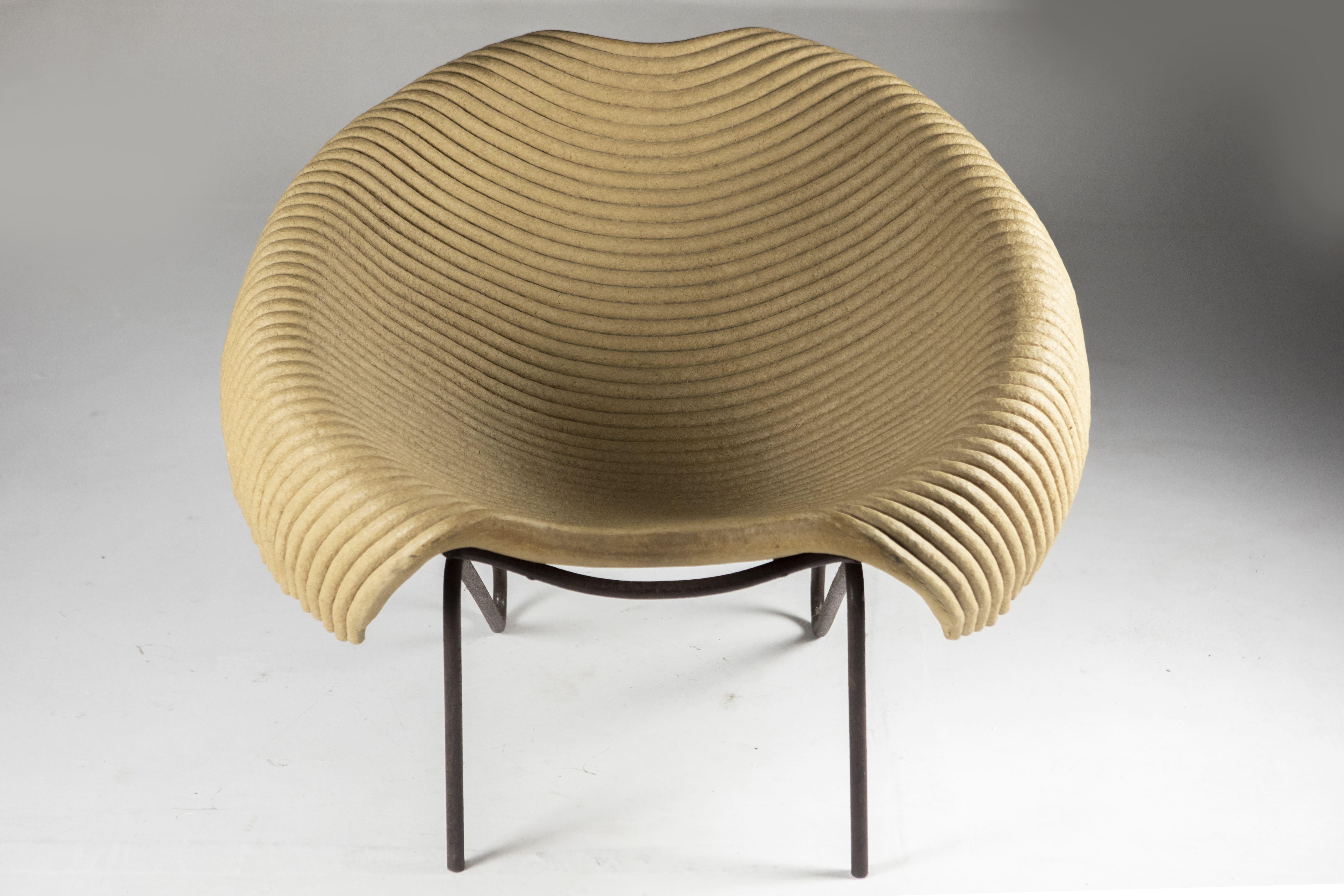 Organic Modern Contemporary Leiras Lounge Chair by Domingos Tótora, Brazil, 2013 For Sale