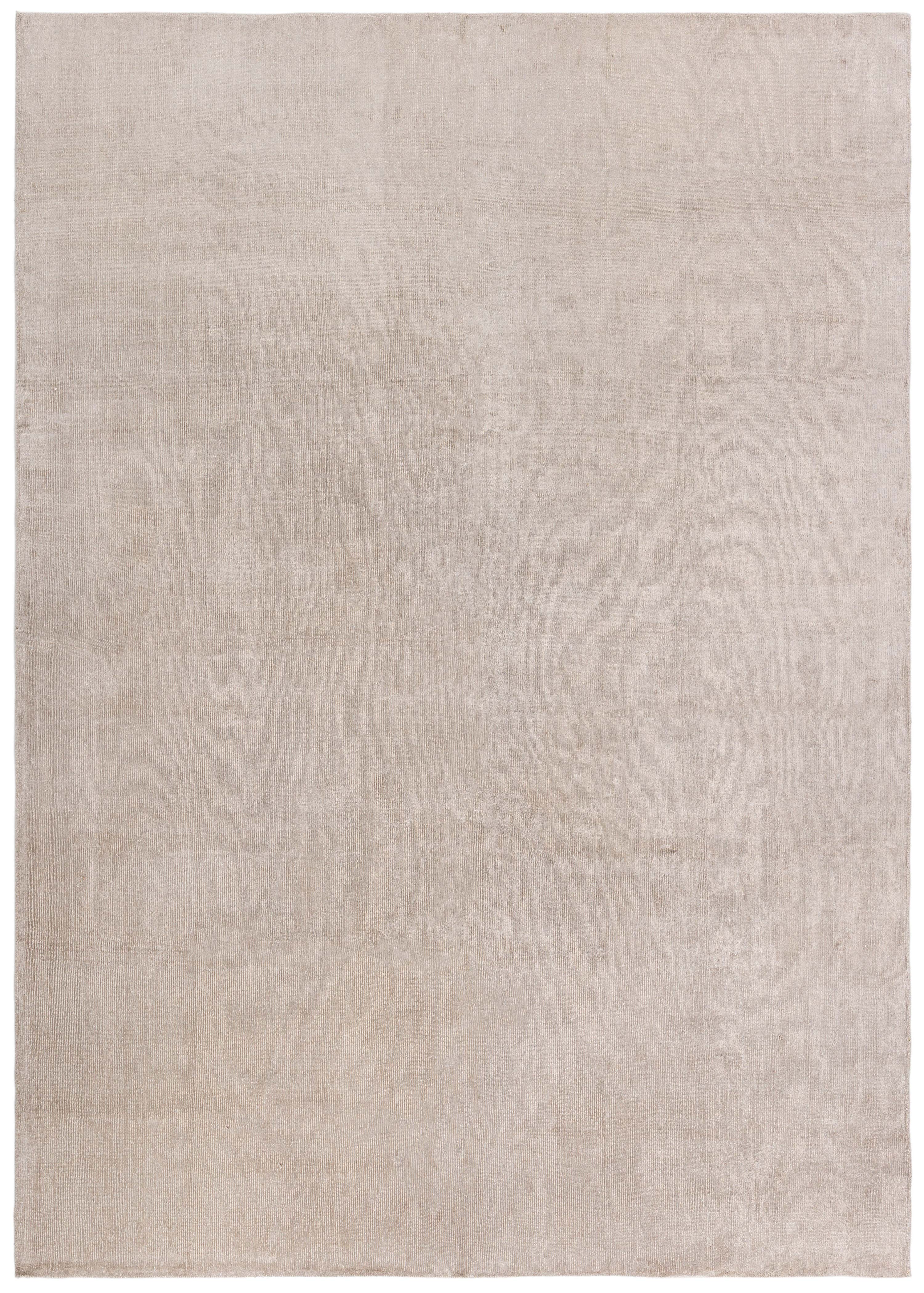 Contemporary Light Beige Silk Carpet "whispering Dunes" by Doris Leslie Blau For Sale