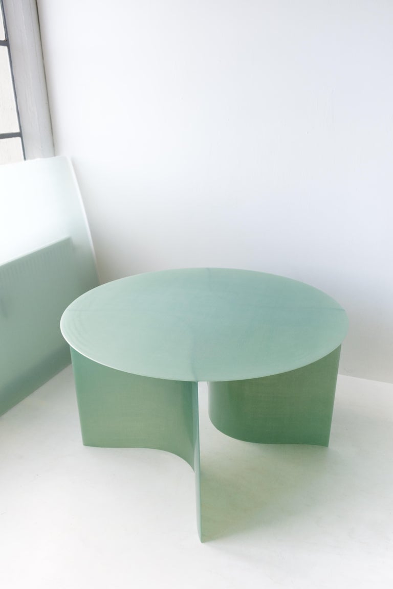 Contemporary Light Green Fiberglass, New Wave Dining Table 115 D, by Lukas Cober For Sale at 1stDibs