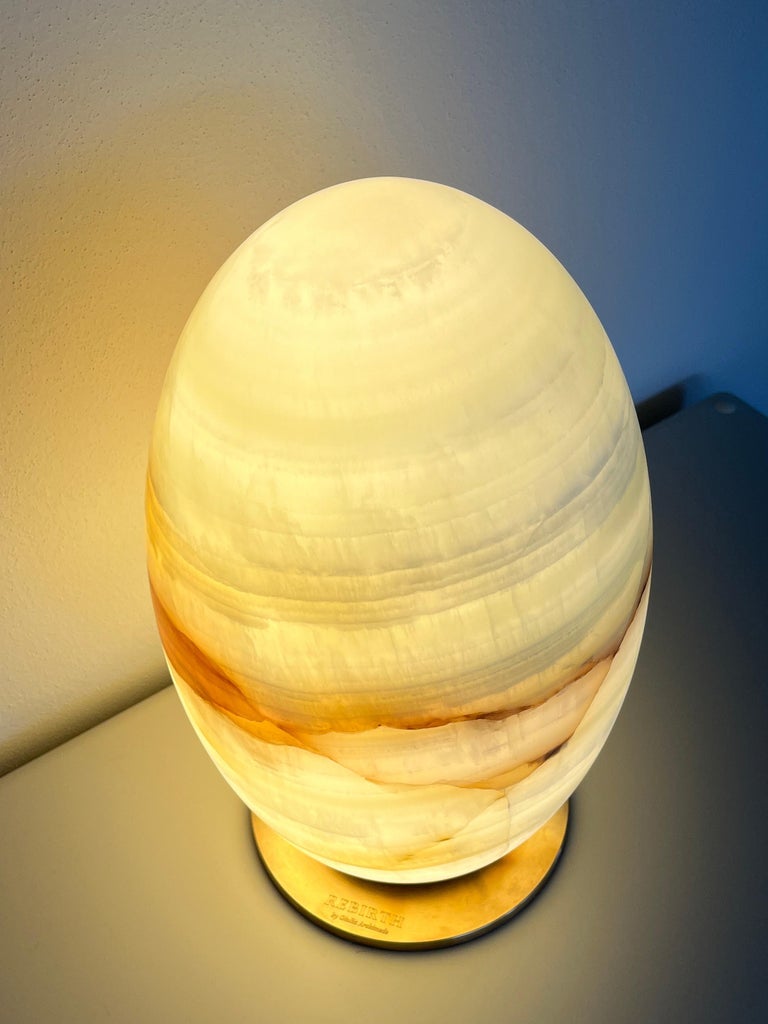 Photo inspiration: Contemporary Green Sculpture Reference: Contemporary Light Sculpture Rebirth In Green Onyx For Sale At