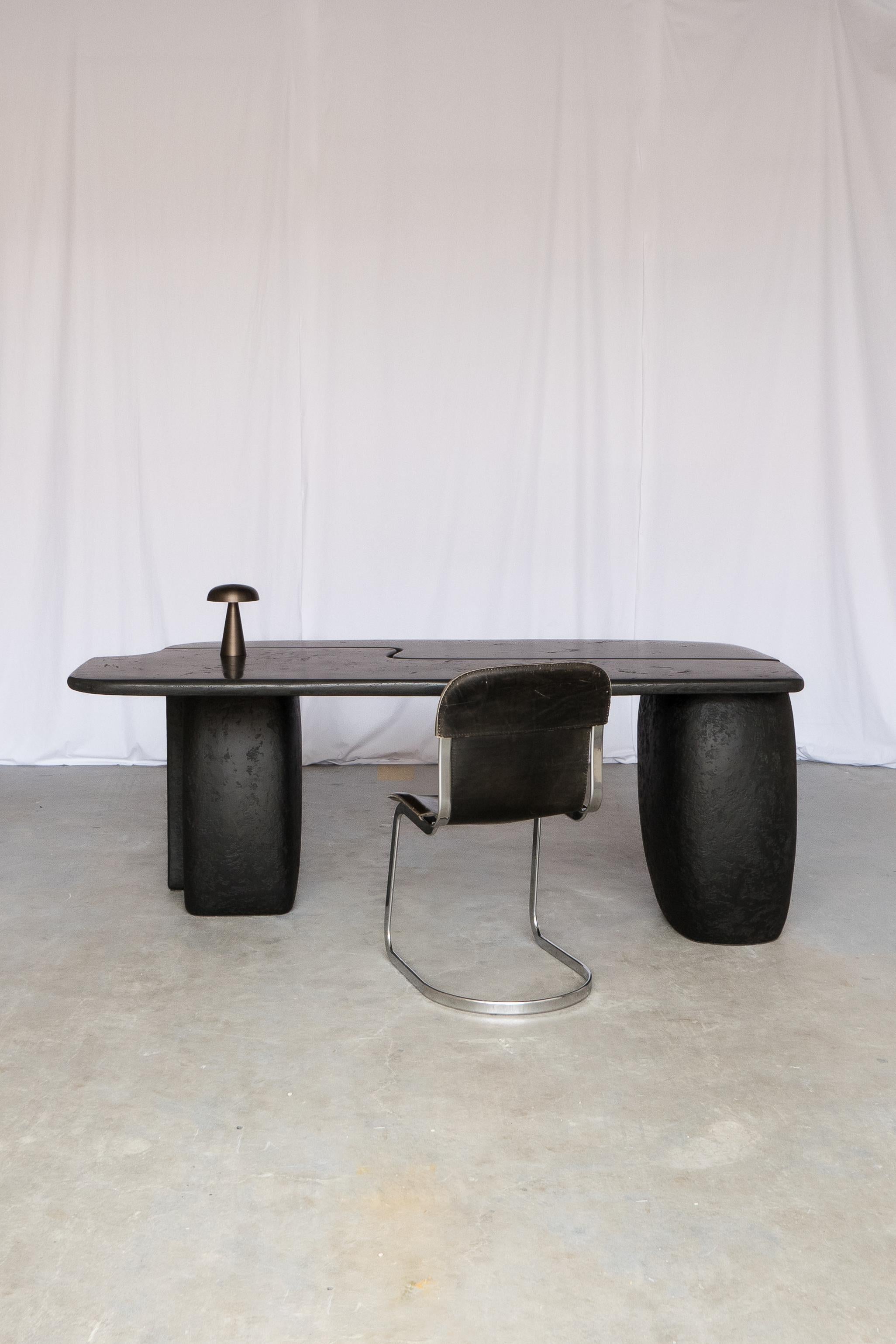 Other Contemporary Ligna black desk by Armand & Francine For Sale